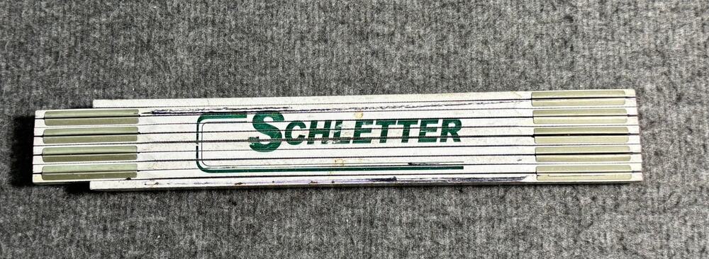 VTG Schletter Folding Ruler 6 ft Wood Zig Zag Carpenter Rule Made in USA Stanley